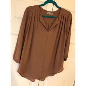 Tan blouse